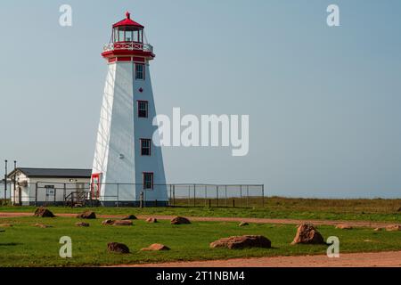 Faro di North Cape   stagno di Seacow, Prince Edward Island, CAN Foto Stock