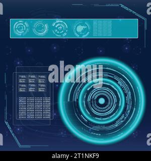 Controlli circolari moderni Illustrazione Vettoriale