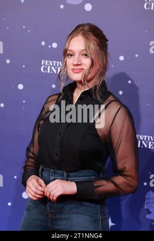 Bella, Francia. 7 ottobre 2023. Nadia Tereszkiewicz partecipa al festival Cineroman Nice 2023, foto e copyright Thierry CARPICO/ATP Images (CARPICO Thierry/ATP/SPP) credito: SPP Sport Press Photo. /Alamy Live News Foto Stock