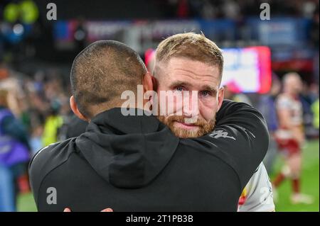 Sam Tomkins n. 29 di Catalans Dragons a tempo pieno del Betfred Super League Grand Final Match Wigan Warriors vs Catalans Dragons a Old Trafford, Manchester, Regno Unito, 14 ottobre 2023 (foto di Craig Cresswell/News Images) in, il 10/14/2023. (Foto di Craig Cresswell/News Images/Sipa USA) credito: SIPA USA/Alamy Live News Foto Stock