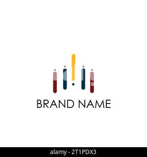 minimalista, design con logo, freccia, connessione, web, famiglia, tecnologia, idea, ufficio, globale, marchio, editoriale, tecnologia, valuta digitale, branding, geometria, Illustrazione Vettoriale