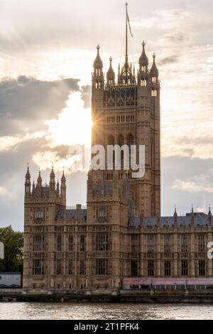 Londra, Regno Unito: 16 settembre 2023: Il Palazzo di Westminster funge da luogo di incontro sia per la camera dei comuni che per la camera dei lord Foto Stock