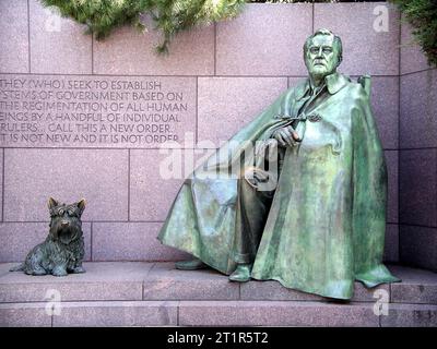 Memoriale FDR Washington D.C. USA Foto Stock