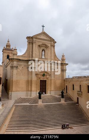 Gozo, Malta, 3 maggio 2023. La cattedrale di Gozo è una chiesa cattolica, cattedrale della diocesi di Gozo situata a Rabat, Victoria, Foto Stock