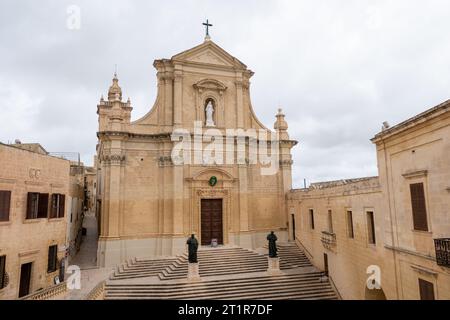 Gozo, Malta, 3 maggio 2023. La cattedrale di Gozo è una chiesa cattolica, cattedrale della diocesi di Gozo situata a Rabat, Victoria, Foto Stock