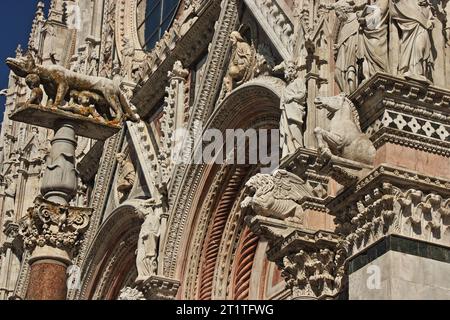 Cattedrale di Siena in Toscana, Italia Foto Stock