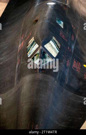 Cabina di pilotaggio di una SR-71 Blackbird Foto Stock