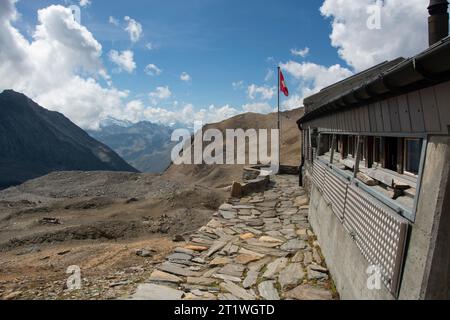 Monte Leone Berghütte im Wallis Foto Stock