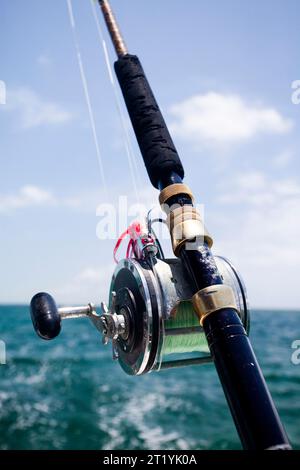 Un dettaglio di un mulino per pesca d'altura. Foto Stock