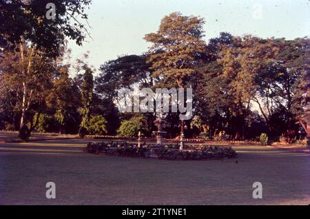 Giardino al Palazzo Aga Khan, Pune, India. Foto Stock