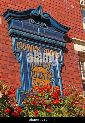 Pub tradizionale Real ale, The Craven Arms, 47 Upper Gough St, Birmingham, West Midlands, Inghilterra, Regno Unito, B1 1JL Foto Stock