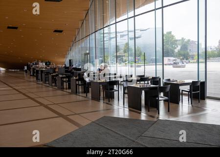 Helsinki Library Oodi Interior Foto Stock