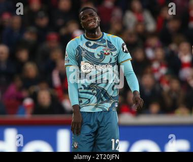 Paul Onuachu di Southampton. - Brentford contro Southampton, Premier League, Brentford Community Stadium, Londra, Regno Unito - 4 febbraio 2023. Solo per uso editoriale - si applicano le restrizioni DataCo Foto Stock