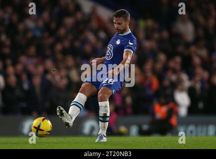 Cesar Azpilicueta di Chelsea. - Chelsea contro Manchester City, Premier League, Stamford Bridge, Londra, Regno Unito - 5 gennaio 2023. Solo per uso editoriale - si applicano le restrizioni DataCo Foto Stock
