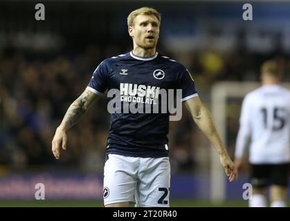 Andreas Voglsammer di Millwall. - Millwall contro Bristol City, Sky Bet Championship, New Den Stadium, Londra. - 29 dicembre 2022. Solo per uso editoriale - si applicano le restrizioni DataCo. Foto Stock