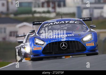 # 77, Zandvoort, NL domenica 15 OTTOBRE 2023: Jordan Love, Frank Bird, Team Haupt Racing, MERCEDES-AMG GT3 car, Silver Cup, durante le gare della Zandvoort Sprint Cup il 15 ottobre. Il team Haupt Racing corre nella classe Silver Cup nel Fanatec GT World Challenge Europe con motore AWS sul circuito di Zandvoort, immagine a pagamento, foto copyright © ATP Geert FRANQUET (FRANQUET Geert / ATP / SPP) Foto Stock