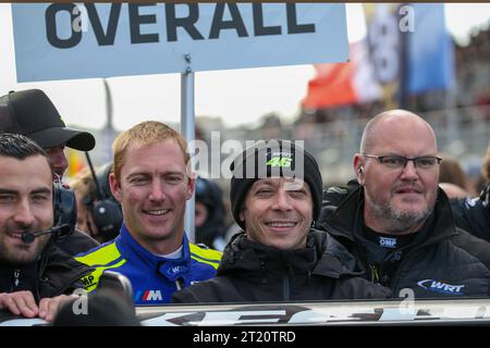 Zandvoort, Paesi Bassi. 15 ottobre 2023. # 46, Zandvoort, NL domenica 15 OTTOBRE 2023: Valentino Rossi, Maxime Martin, Team WRT, BMW M4 GT3 car, PRO, durante le gare della Zandvoort Sprint Cup il 15 ottobre. Il Team WRT gareggia nella classe PRO del Fanatec GT World Challenge Europe organizzato da AWS sul circuito di Zandvoort, immagine a pagamento, foto copyright © ATP Geert FRANQUET (FRANQUET Geert /ATP/SPP) credito: SPP Sport Press Photo. /Alamy Live News Foto Stock