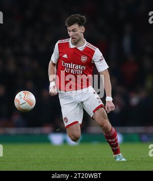 Kieran Tierney dell'Arsenal. - Arsenal/Zurigo, UEFA Europa League, fase a gironi, Emirates Stadium, Londra, Regno Unito - 3 novembre 2022 solo per uso editoriale - si applicano le restrizioni DataCo Foto Stock