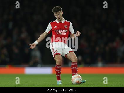 Kieran Tierney dell'Arsenal. - Arsenal/Zurigo, UEFA Europa League, fase a gironi, Emirates Stadium, Londra, Regno Unito - 3 novembre 2022 solo per uso editoriale - si applicano le restrizioni DataCo Foto Stock