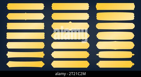 Banner islamico. Cornici decorative arabe moderne con testo islamico, intestazioni in ramyun mawlid indiano. Insieme di vettori Illustrazione Vettoriale