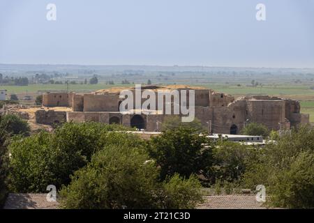 Castello di Harran. Si pensa che sia stato costruito durante il dominio bizantino (IV-VII secolo), situato nel distretto di Harran, a sud di Sanliurfa Foto Stock