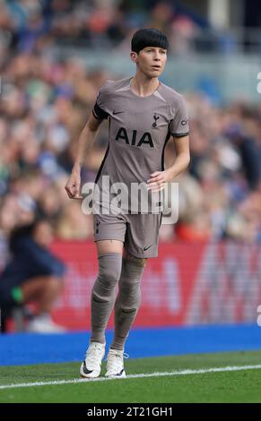 Brighton, Regno Unito. 15 ottobre 2023. Ashleigh Neville del Tottenham durante il Barclays Women's Super League match tra Brighton e Hove Albion e Tottenham Hotspur all'American Express Stadium di Brighton. Crediti: James Boardman/Alamy Live News Foto Stock