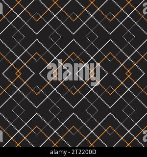 Con uno sfondo a quadri tartan, questo tessuto vettoriale presenta un design senza cuciture. Illustrazione Vettoriale