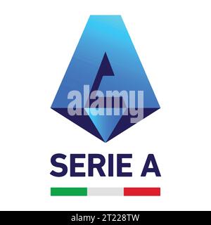 Serie A colorato Logo sistema di campionati professionistici italiani di calcio, illustrazione vettoriale immagine astratta Illustrazione Vettoriale