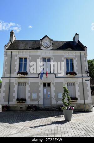 mairie a Chenonceaux, un villaggio nella regione turistica della valle della Loira in Francia. L'attrazione principale del villaggio è il Château de Chenonceau. Foto Stock