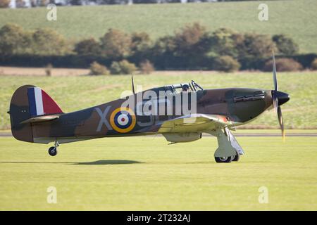 Un uragano al Duxford Air Show di fine anno. Foto Stock