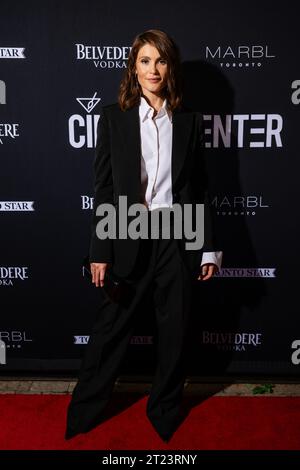 Il cast di 'The Critic' prima festa al Cinema Center di Marbl Toronto con: Gemma Arterton Where: Toronto, Canada When: 11 Set 2023 Credit: Lu Chau/WENN Foto Stock