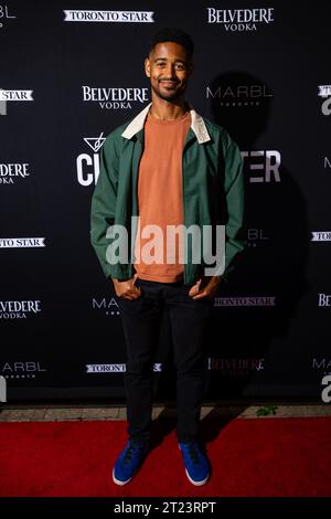 Il cast di 'The Critic' prima festa al Cinema Center di Marbl Toronto con: Alfred Enoch Where: Toronto, Canada When: 11 Set 2023 Credit: Lu Chau/WENN Foto Stock