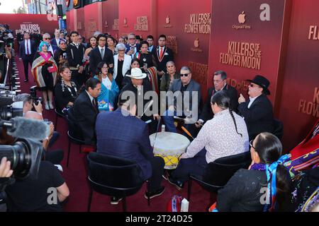 Hollywood, USA. 16 ottobre 2023. Atmosphere arriva all'Apple Original Films Killers of the Flower Moon Premiere Event tenutosi al Dolby Theatre di Hollywood, CALIFORNIA, lunedì 16 ottobre 2023. (Foto di Juan Pablo Rico/Sipa USA) credito: SIPA USA/Alamy Live News Foto Stock