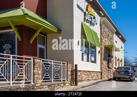 Del Taco, fast food drive-thru a Loganville, Georgia. (USA) Foto Stock