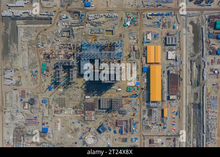 La centrale elettrica di Matarbari è una centrale elettrica a carbone da 1.200 megawatt (2x600) in costruzione a Maheshkhali Upazila del distretto di Cox Bazar in so Foto Stock