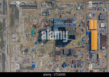 La centrale elettrica di Matarbari è una centrale elettrica a carbone da 1.200 megawatt (2x600) in costruzione a Maheshkhali Upazila del distretto di Cox Bazar in so Foto Stock