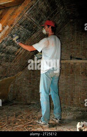 DATA RECORD NON DICHIARATA rivitalizzazione dell'interno di un edificio e della struttura, lavori di costruzione e conservazione rivitalizzazione dell'interno di un edificio credito: Imago/Alamy Live News Foto Stock