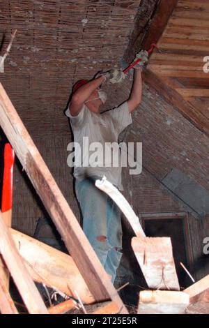 DATA RECORD NON DICHIARATA rivitalizzazione dell'interno di un edificio e della struttura, lavori di costruzione e conservazione rivitalizzazione dell'interno di un edificio credito: Imago/Alamy Live News Foto Stock