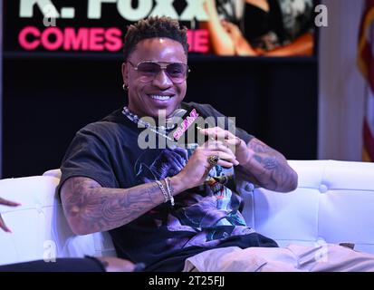 Hollywood, Florida, USA. 16 ottobre 2023. Rotimi visita 99Jamz Live alla stazione radio 99Jamz il 16 ottobre 2023 a Hollywood, Florida. Crediti: Mpi04/Media Punch/Alamy Live News Foto Stock