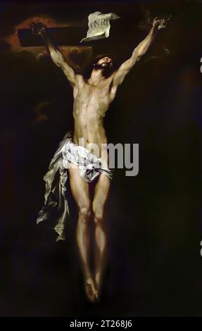 Christ on the Cross 1625 di Anton van Dyck 1599-1641 fiammingo Belgio belga, Museum, Italia, Anthony,Antoon , Foto Stock