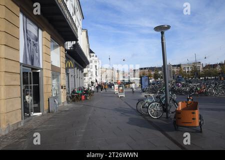 Copenhagen, Danimarca /17 ottobre. 2023/.Vista di kongens nytorv nel cuore della capitale danese della città. (Foto: Francis Joseph Dean/Dean Pictures) Foto Stock