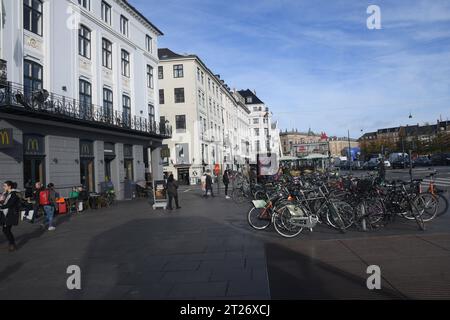 Copenhagen, Danimarca /17 ottobre. 2023/.Vista di kongens nytorv nel cuore della capitale danese della città. Foto.Francis Joseph Dean/Dean Pictures credito: Imago/Alamy Live News Foto Stock