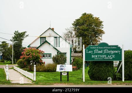 Luogo di nascita di Lucy Maud Montgomery   New London, Prince Edward Island, CAN Foto Stock