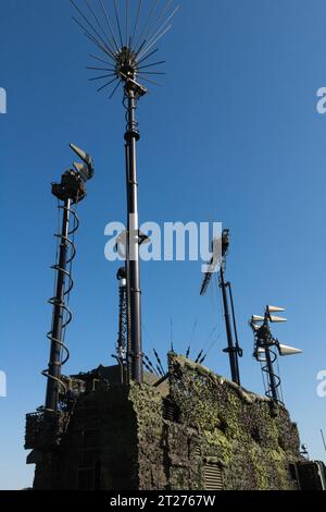 STARKOM Armoured Electronic Warfare, Military, Jammers, Electronic Warfare, EW, Jammer di comunicazione tattica, antenne, equipaggiamento dell'esercito ceco Foto Stock