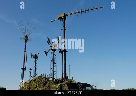 STARKOM Armoured Electronic Warfare, Military, Jammers, Electronic Warfare, EW, Jammer di comunicazione tattica, antenne, equipaggiamento dell'esercito ceco Foto Stock