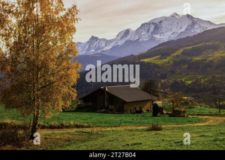 Megeve in Demi Quartier in Chalet De la Vieille , alta Savoia in Francia Foto Stock