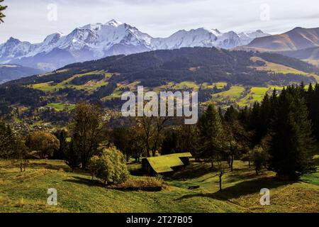 Megeve in Demi Quartier in Chalet De la Vieille , alta Savoia in Francia Foto Stock