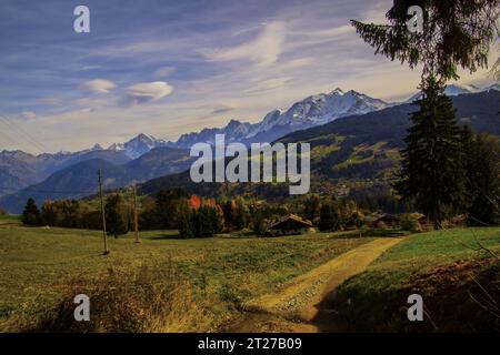 Megeve in Demi Quartier in Chalet De la Vieille , alta Savoia in Francia Foto Stock