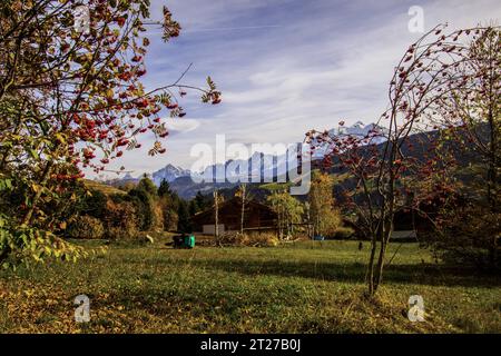 Megeve in Demi Quartier in Chalet De la Vieille , alta Savoia in Francia Foto Stock