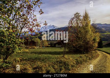 Megeve in Demi Quartier in Chalet De la Vieille , alta Savoia in Francia Foto Stock